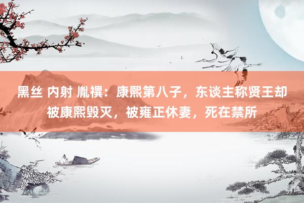 黑丝 内射 胤禩：康熙第八子，东谈主称贤王却被康熙毁灭，被雍正休妻，死在禁所