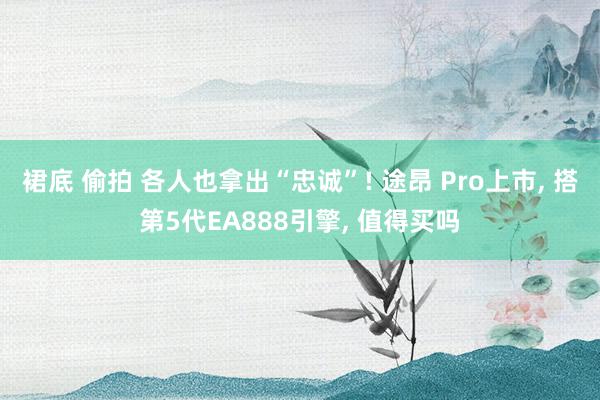 裙底 偷拍 各人也拿出“忠诚”! 途昂 Pro上市, 搭第5代EA888引擎, 值得买吗